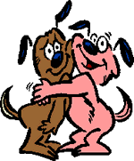 Gif câlin chiens